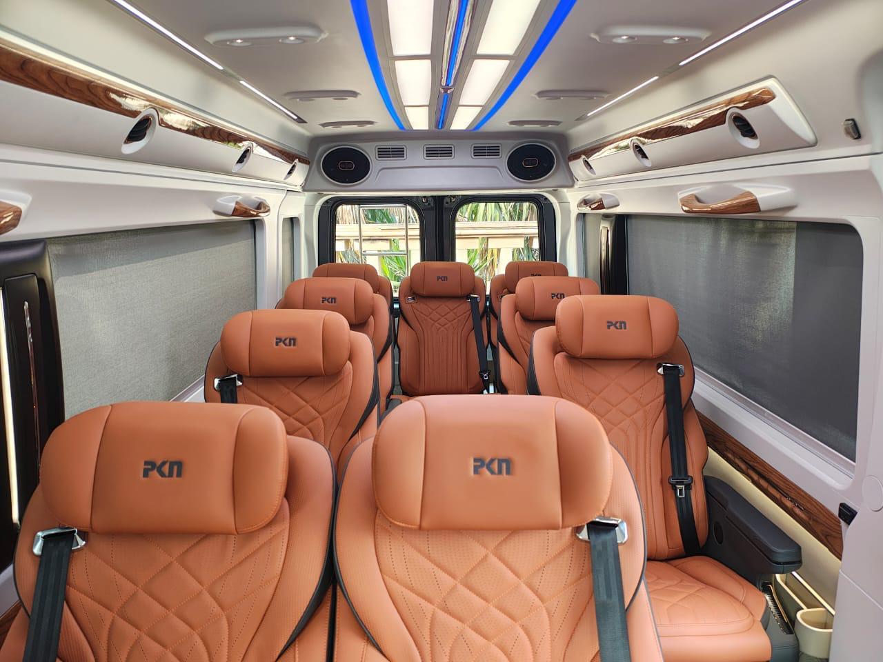 Temp Traveller Super Luxury Inside