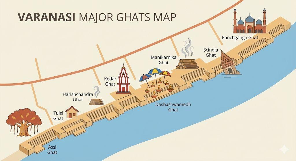 Varanasi Major Ghats