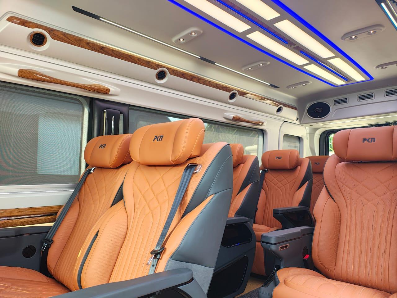 Luxury Tempo Traveller for comfortable group travel Luxury Tempo Traveller interior
