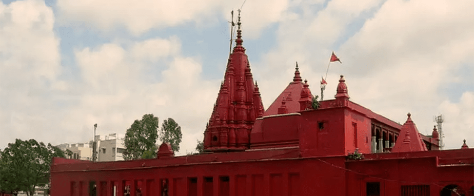 Iconic red Durga Temple near BHU Durga Temple view