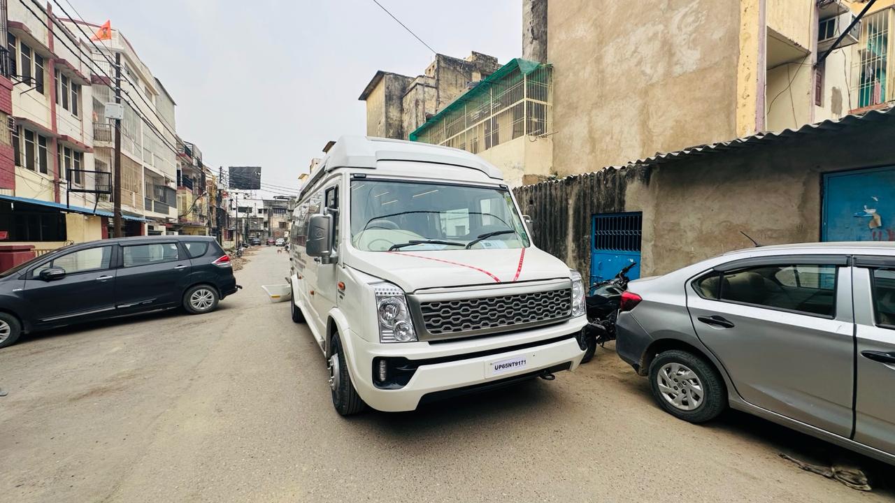 Tempo Traveller for group tours in Varanasi Tempo Traveller for group transportation